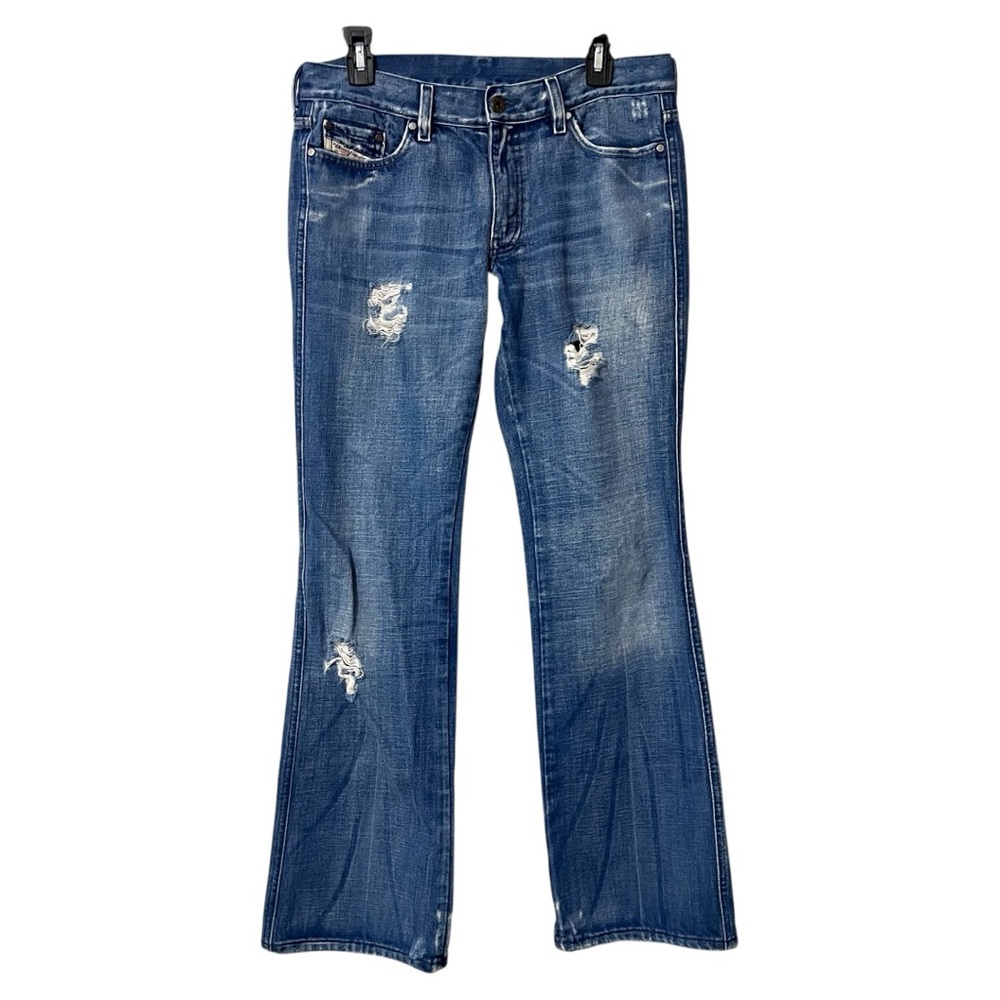 Diesel Rame Distressed straight Flare Jeans Size 31 Vintage Y2K